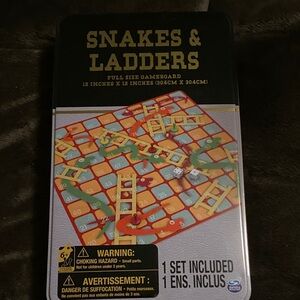Classic Snakes & Ladders Board Game - Colorful Design